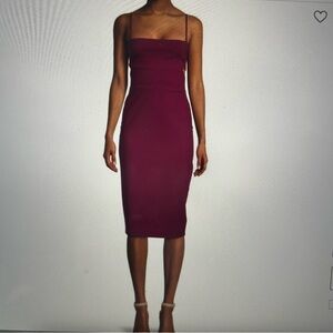 Susana Monaco Wine Midi Dress